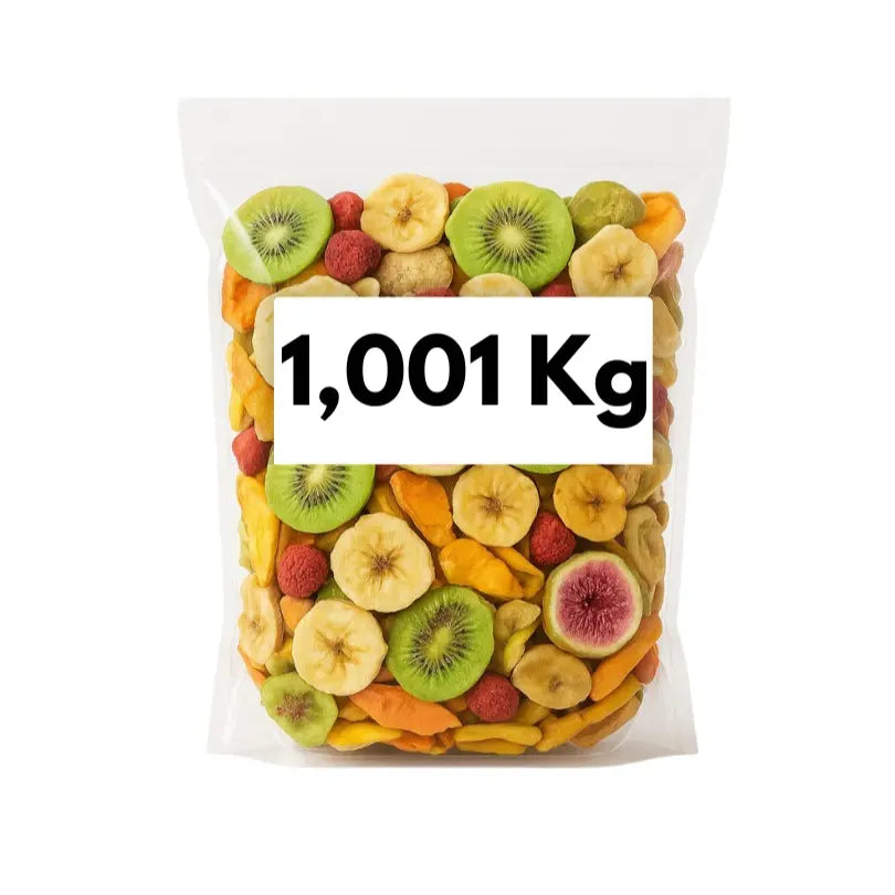 Mix Tropical com Banana, Jaca, Mamão, Kiwi, Maçã e Morango – Snack Crocante