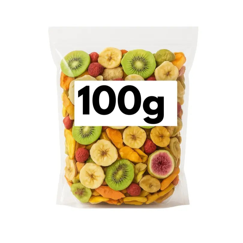 Mix Tropical com Banana, Jaca, Mamão, Kiwi, Maçã e Morango – Snack Crocante