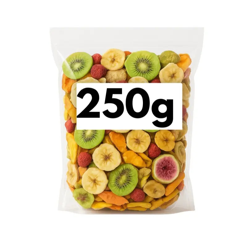 Mix Tropical com Banana, Jaca, Mamão, Kiwi, Maçã e Morango – Snack Crocante
