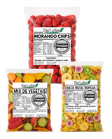 Kit Morango Liofilizado + Frutas Tropicais + Vegetais Crocantes Naturais
